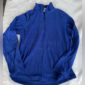 Large Gap 1/4 zip blue fleece